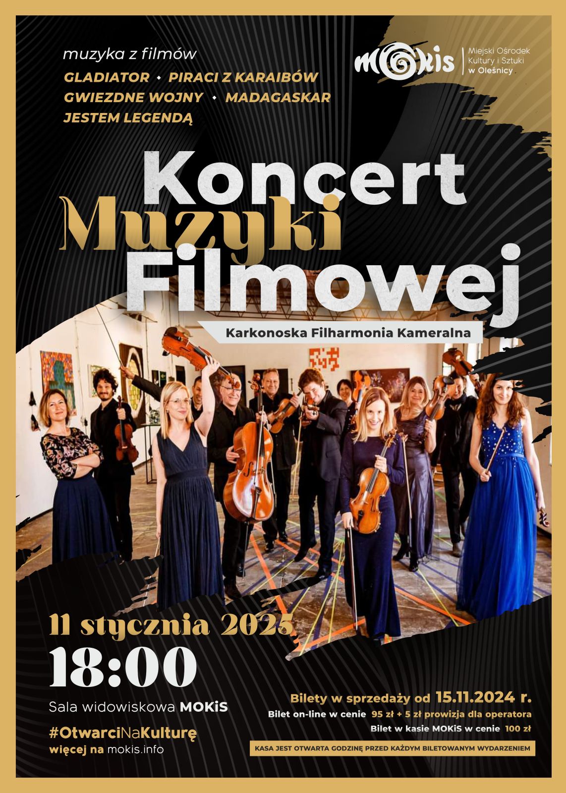 plakat na koncert muzyki filmowej